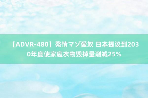 【ADVR-480】発情マゾ愛奴 日本提议到2030年度使家庭衣物毁掉量削减25%